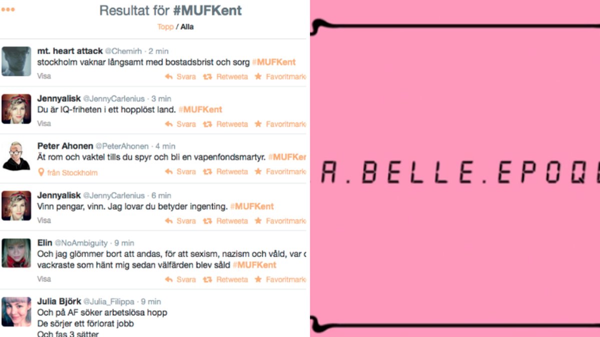 #MUFKent är en het hashtag på Twitter.